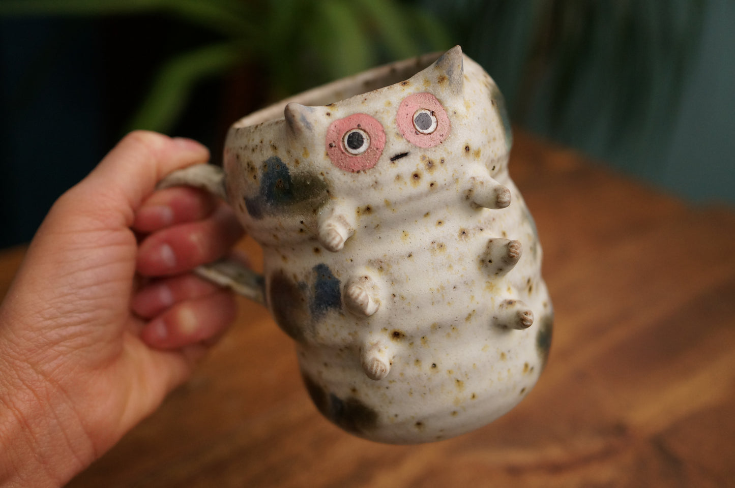White Caterpillar Mug