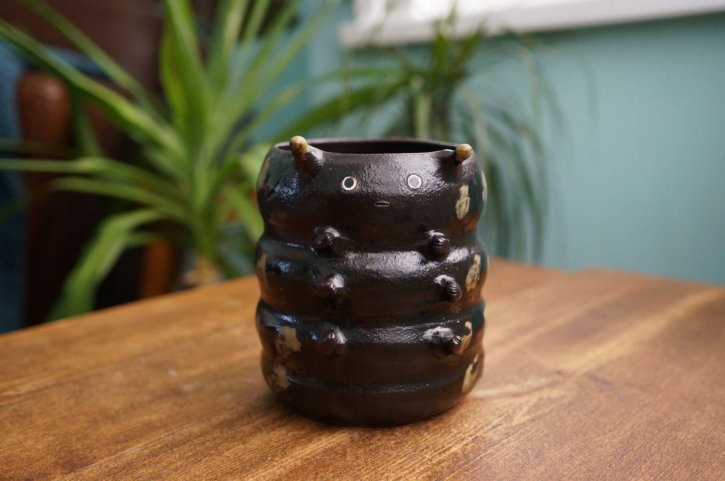 Black Caterpillar Mug