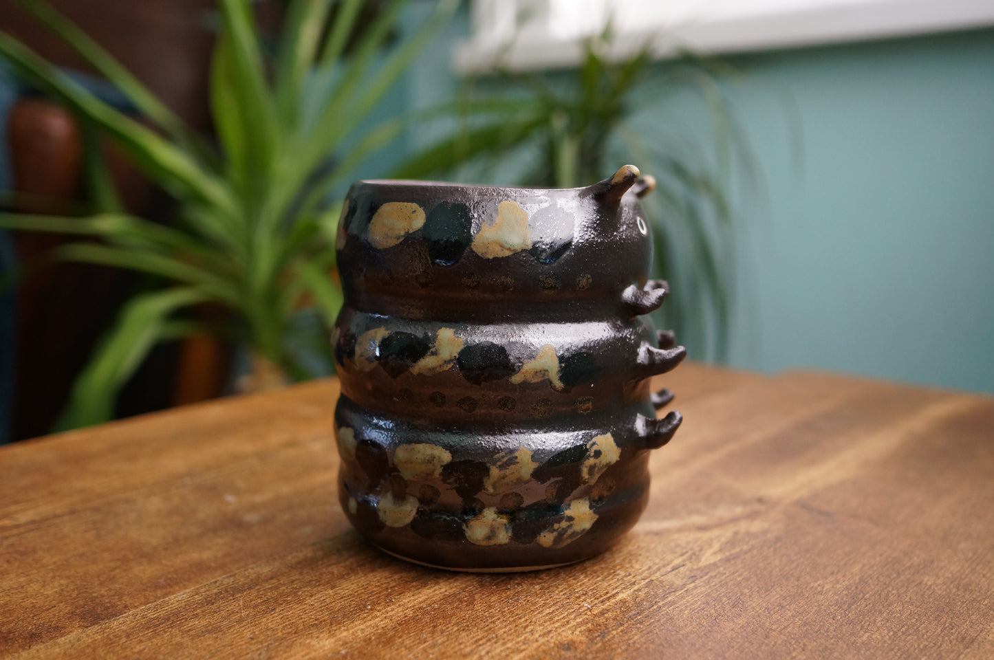 Black Caterpillar Mug