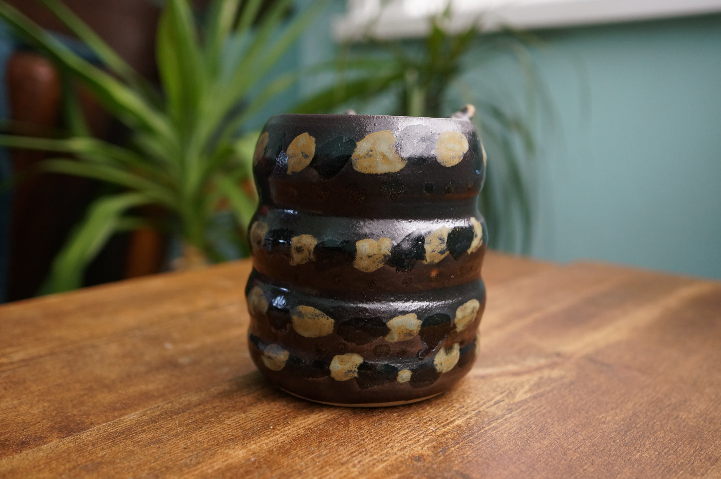 Black Caterpillar Mug