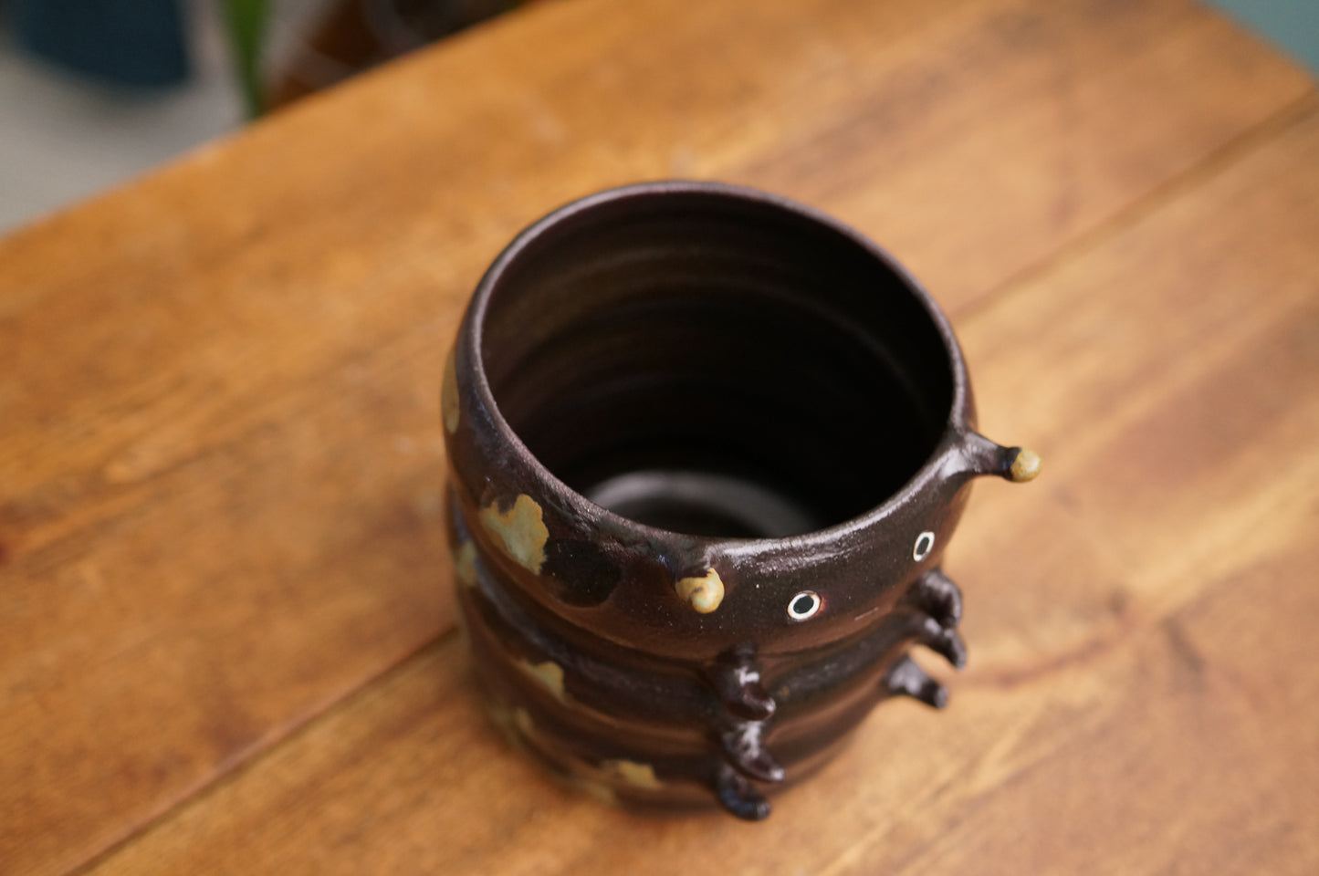 Black Caterpillar Mug