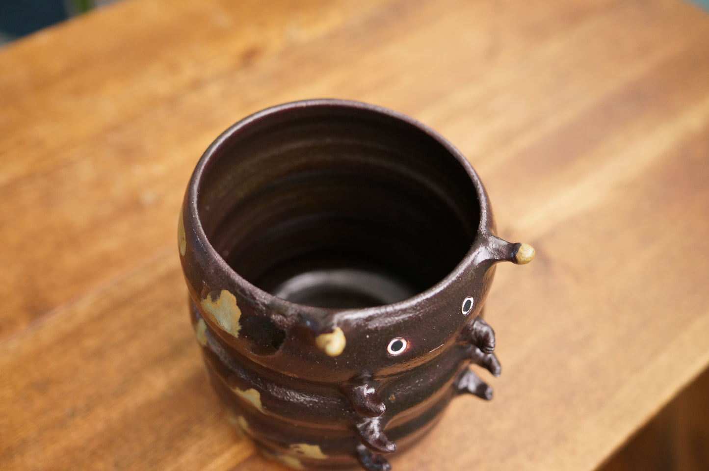 Black Caterpillar Mug