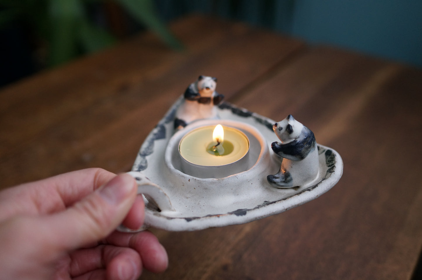 Panda Tea light holder