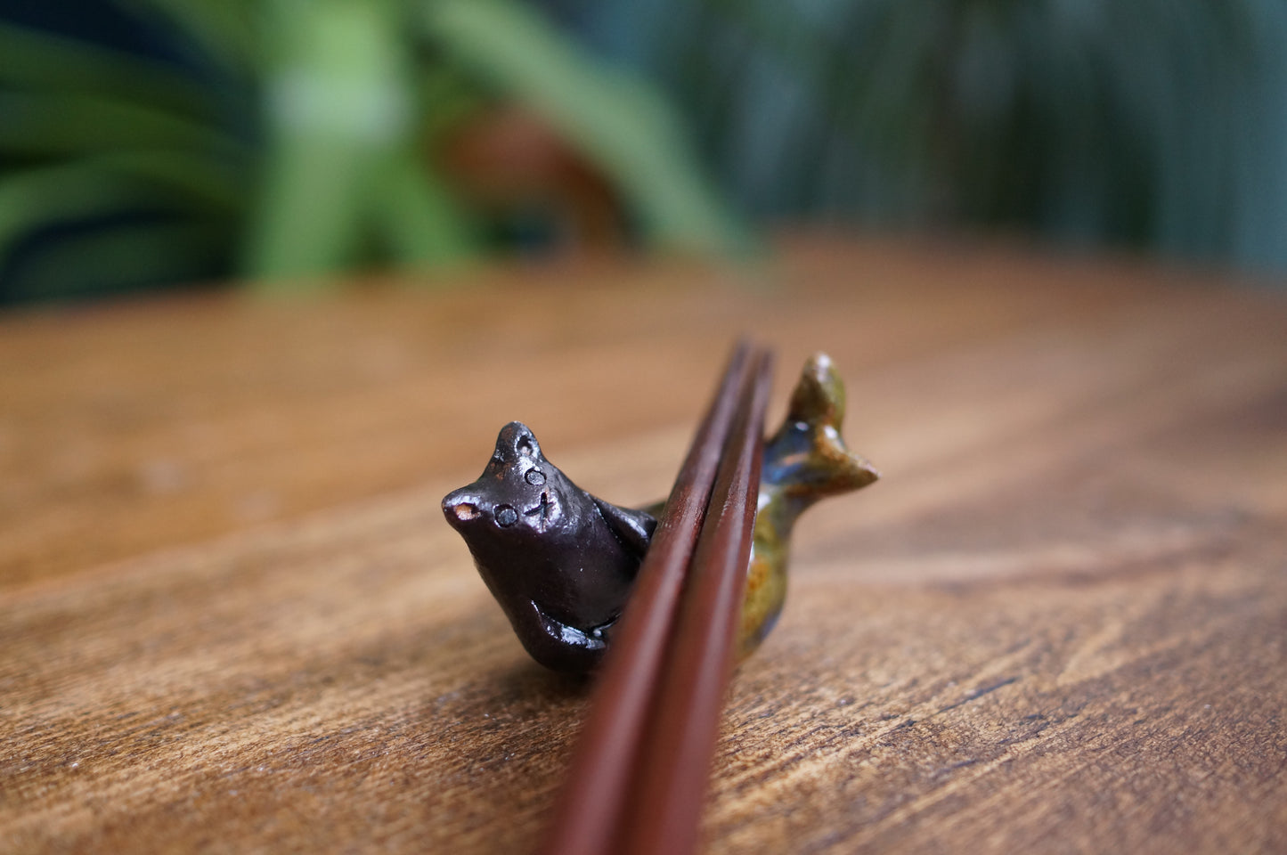 Black Cat Mermaid Chopstick/Brush Rest