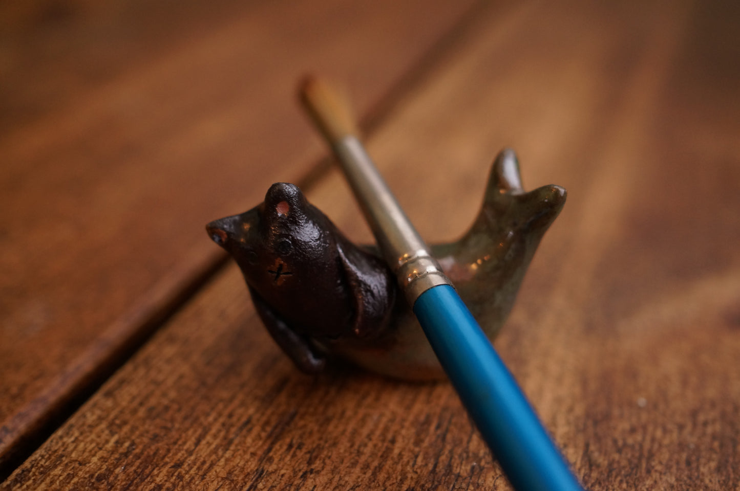 Black Cat Mermaid Chopstick/Brush Rest