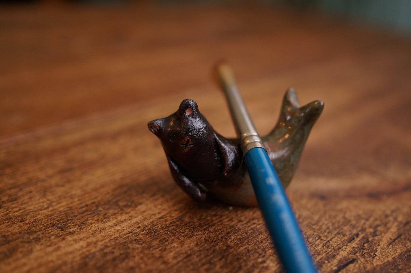 Black Cat Mermaid Chopstick/Brush Rest