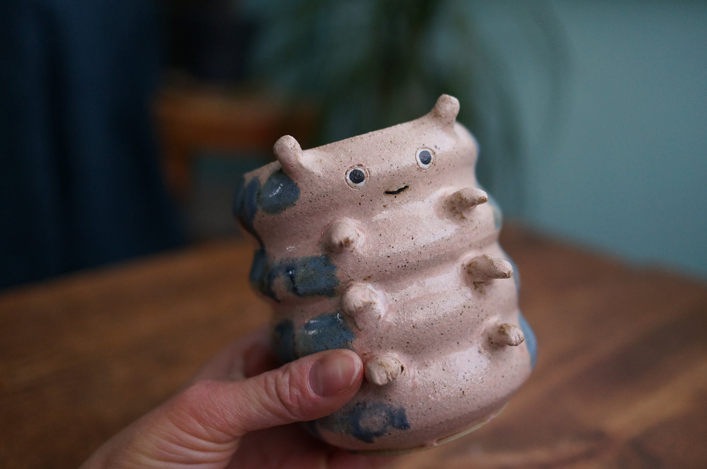 Pink Caterpillar Mug