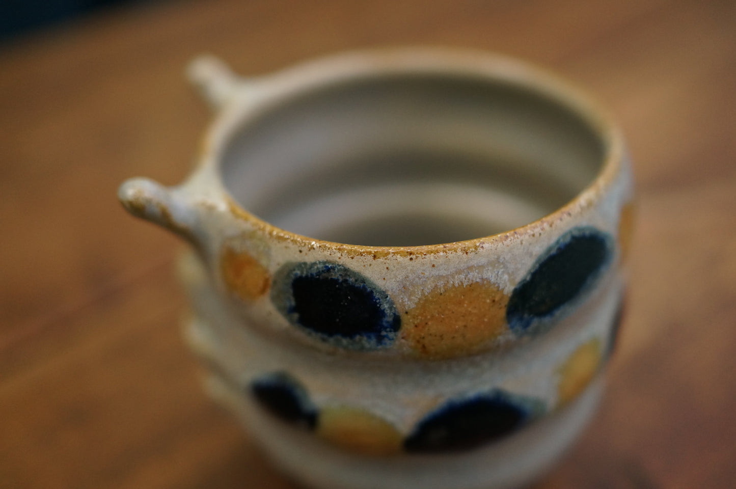 Grey Green Caterpillar Mug