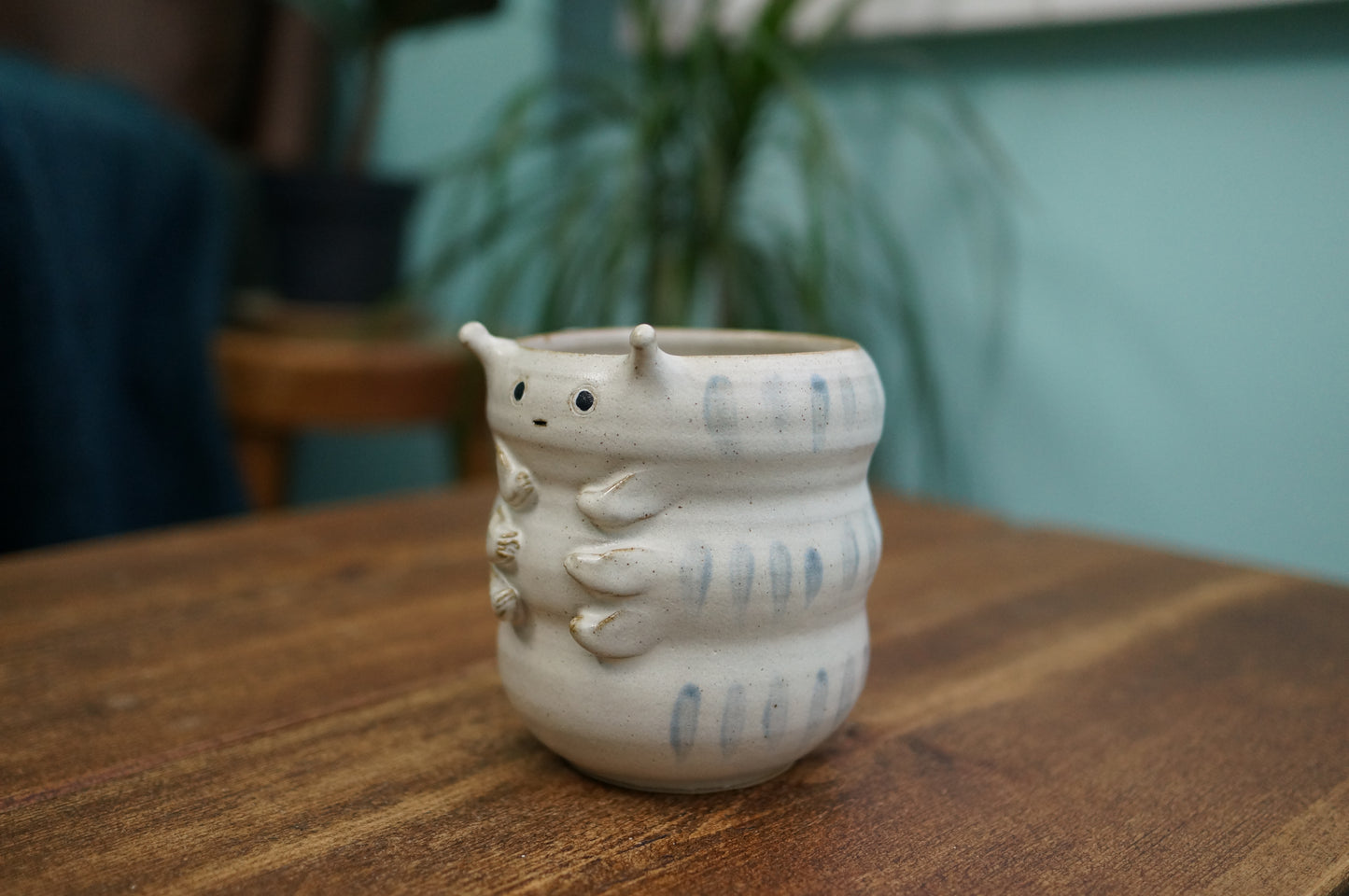 White Caterpillar Mug