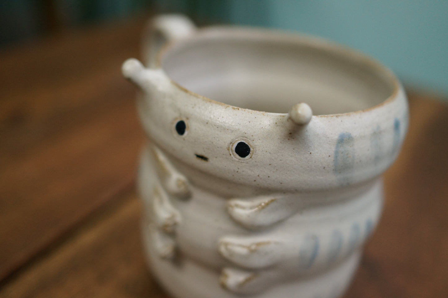 White Caterpillar Mug