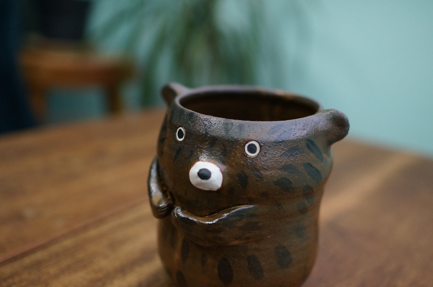 Matte Brown Bear Cup