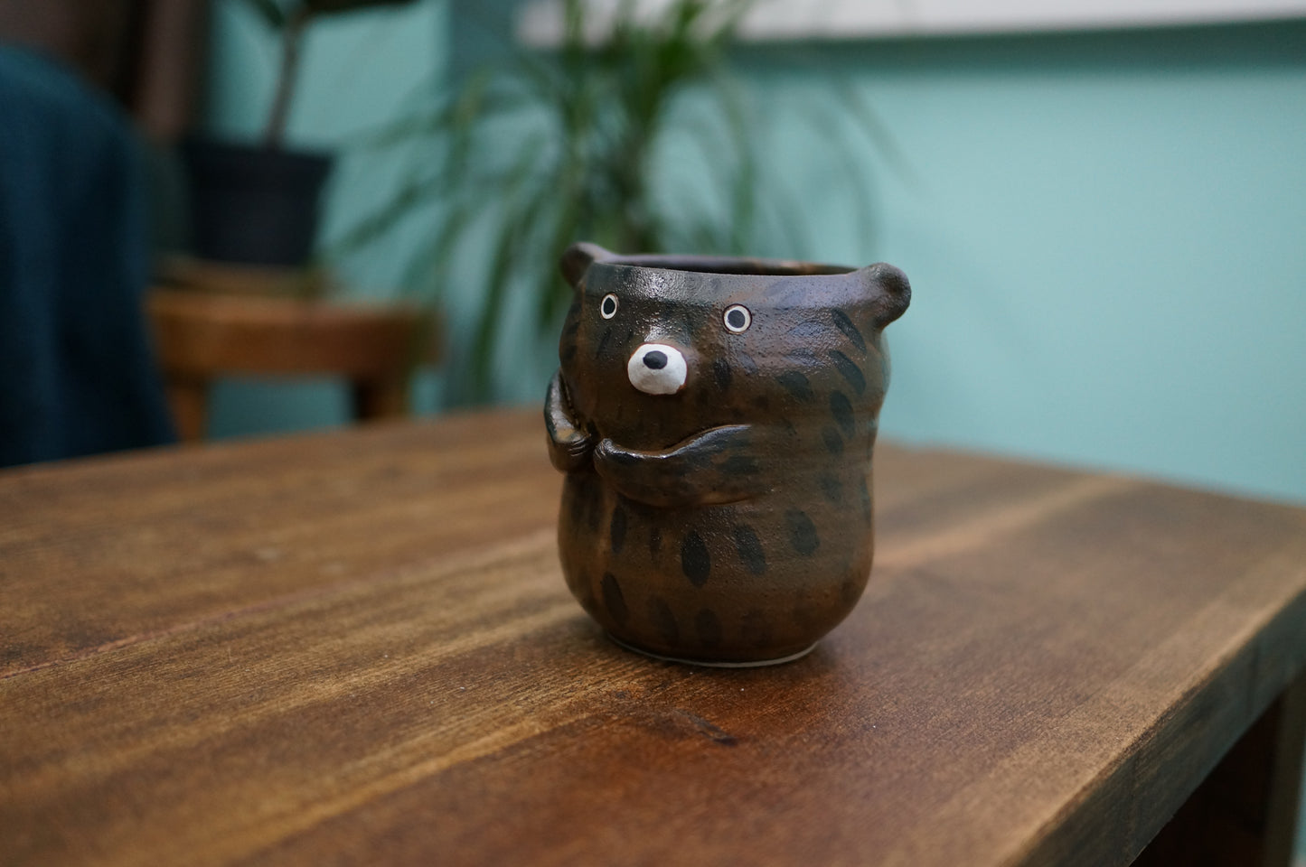 Matte Brown Bear Cup
