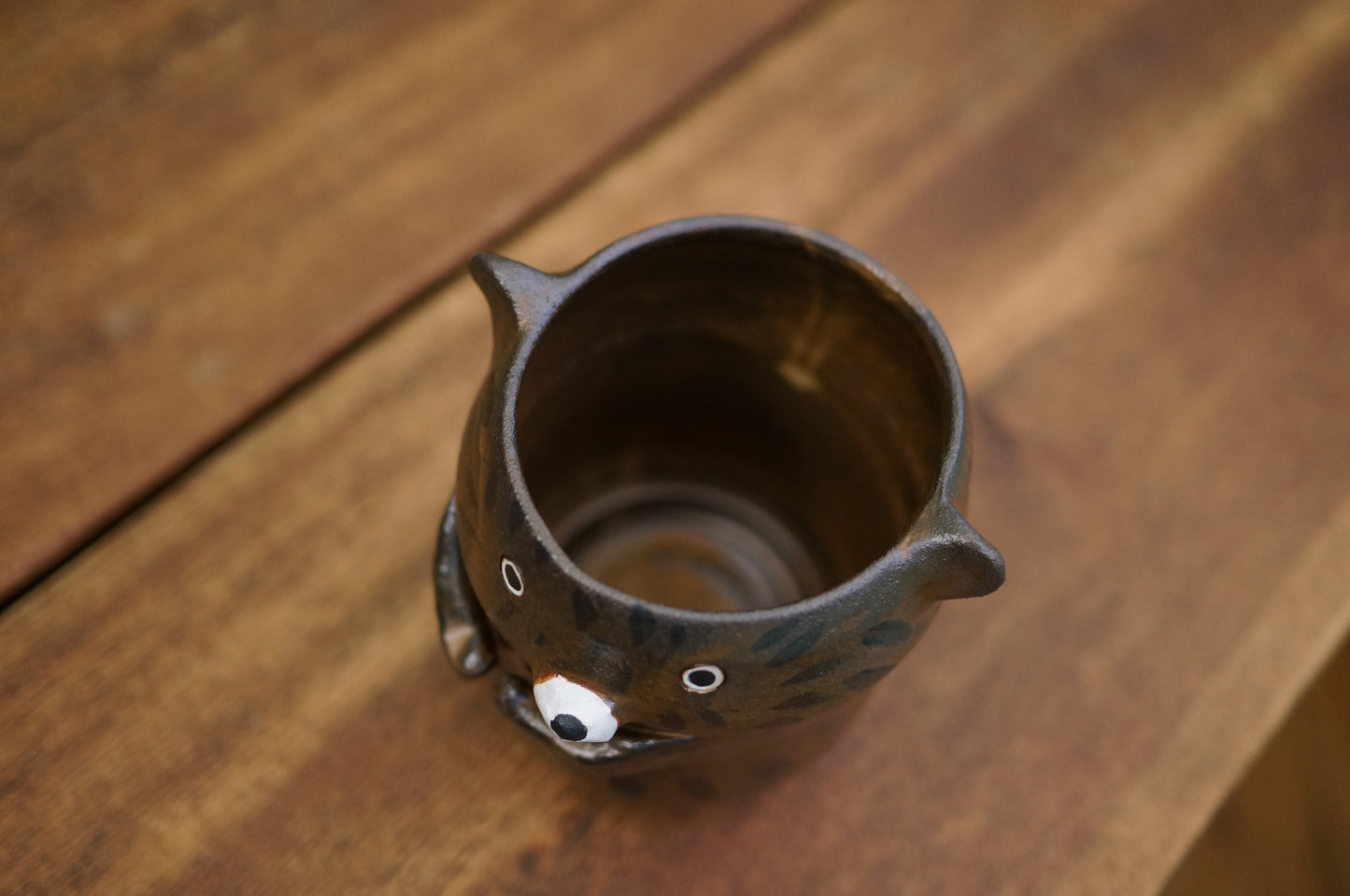 Matte Brown Bear Cup