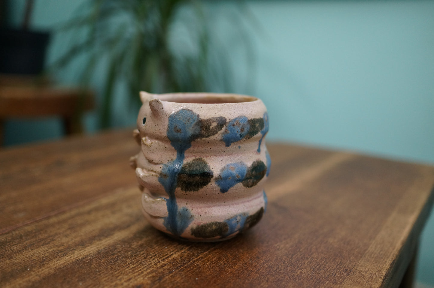 Pink Caterpillar Mug