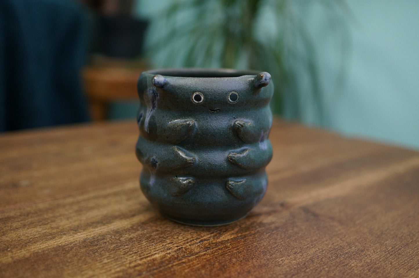 Blue Caterpillar Mug