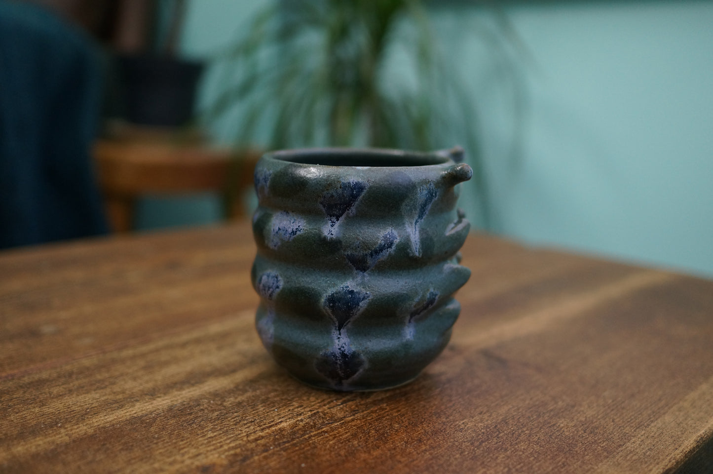 Blue Caterpillar Mug