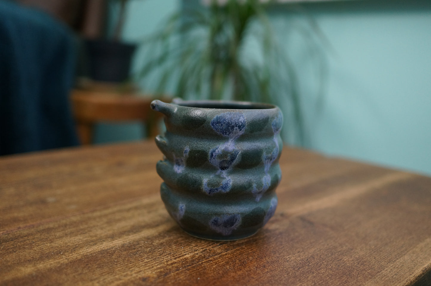 Blue Caterpillar Mug