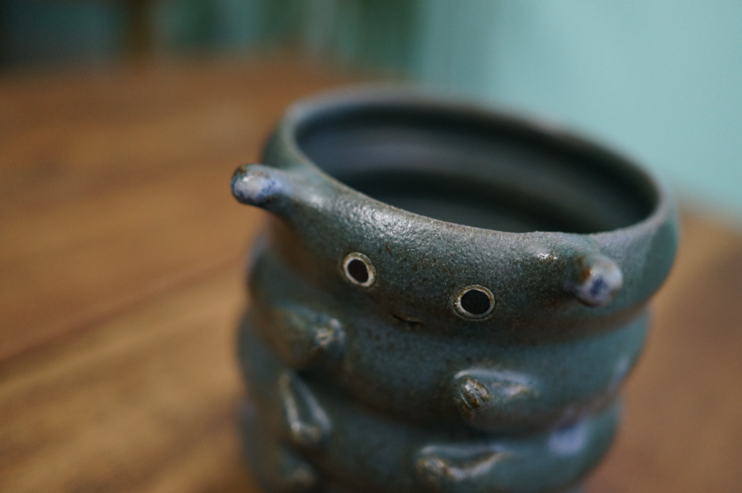 Blue Caterpillar Mug