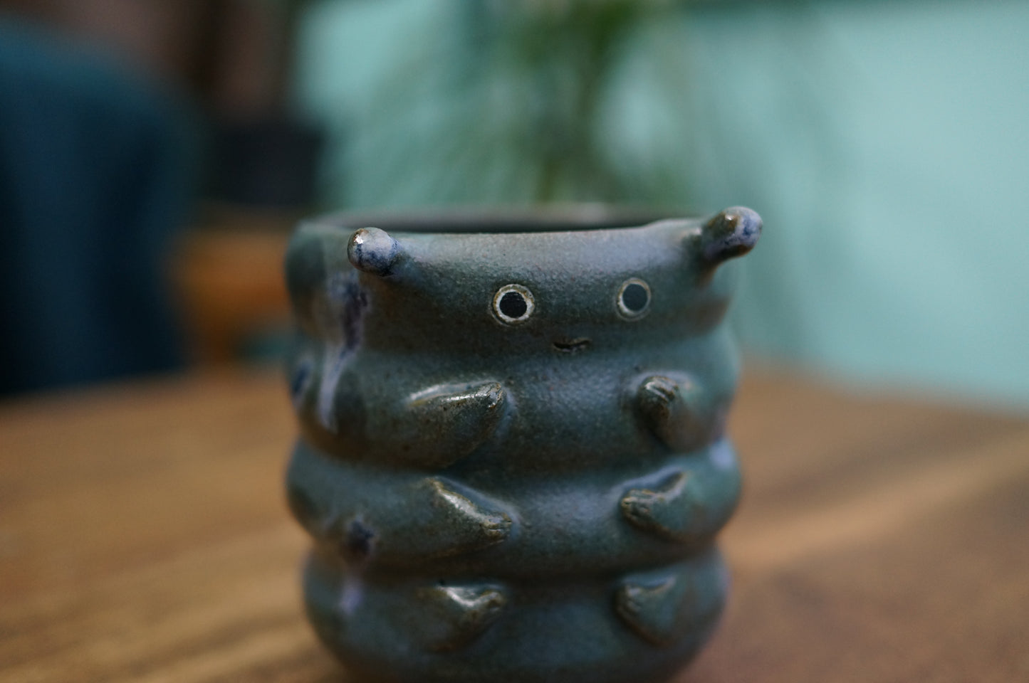 Blue Caterpillar Mug