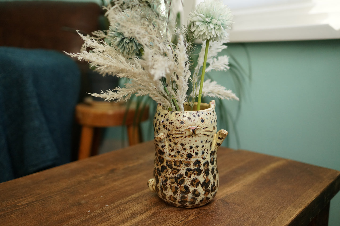 Leopard Vase