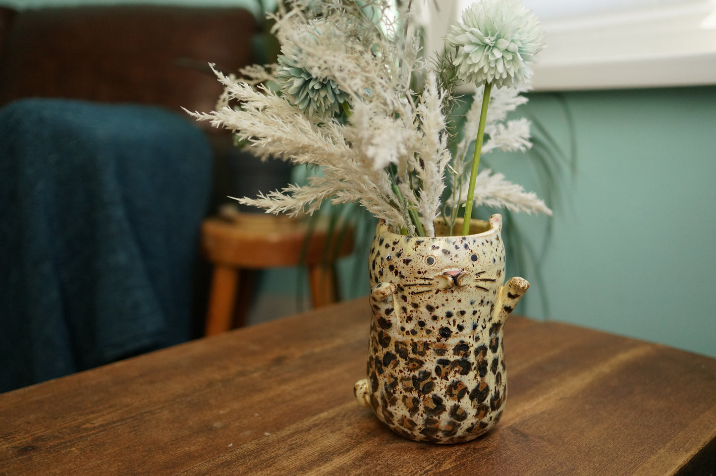 Leopard Vase