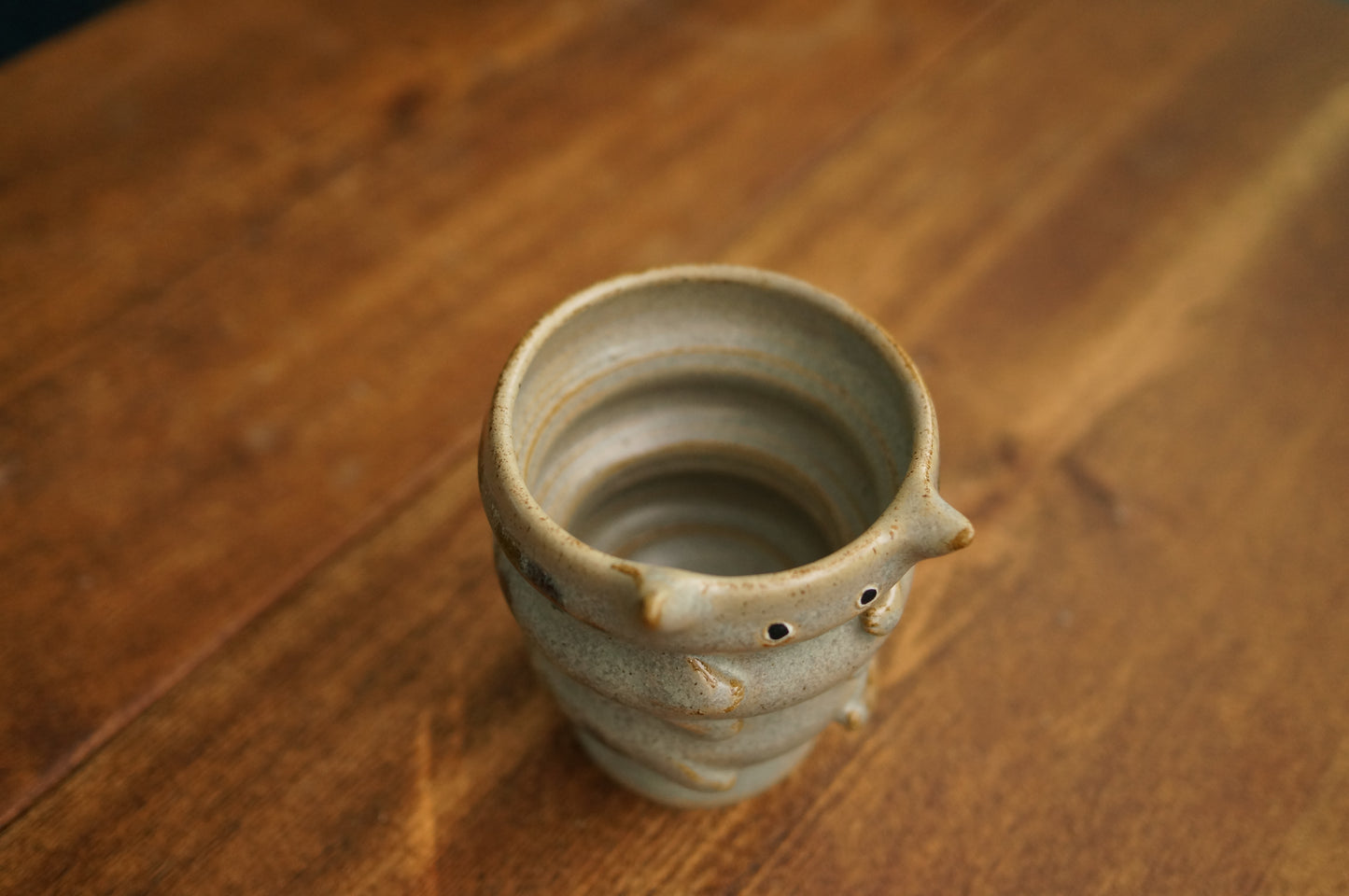Grey Green Caterpillar Mug