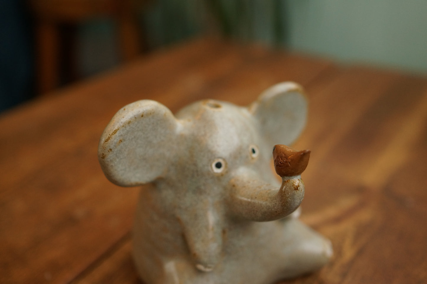 Elephant and bird Vase