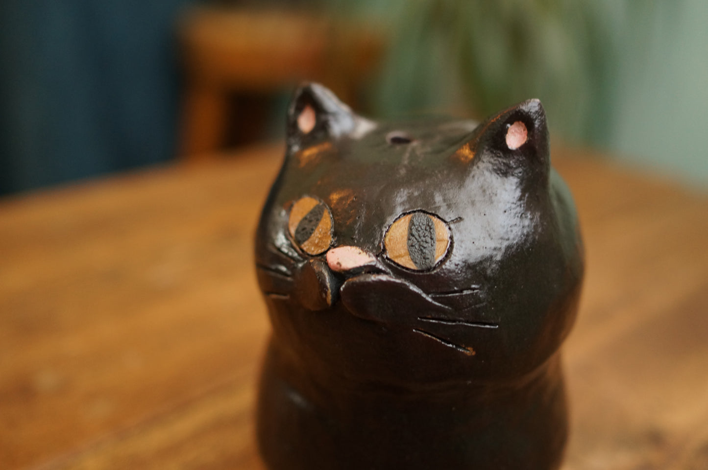 Black Cat Vase