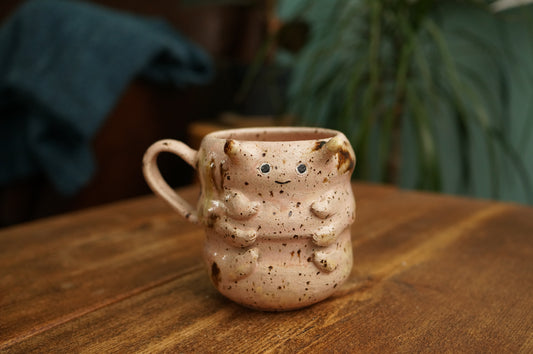 Pink Caterpillar Mug