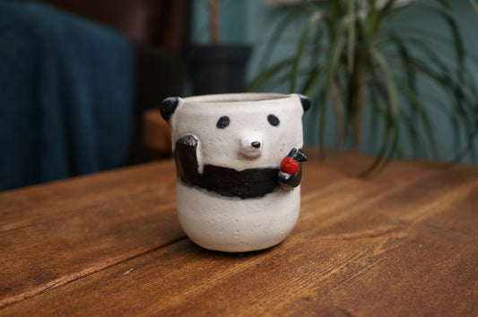 Panda and Apple Cup