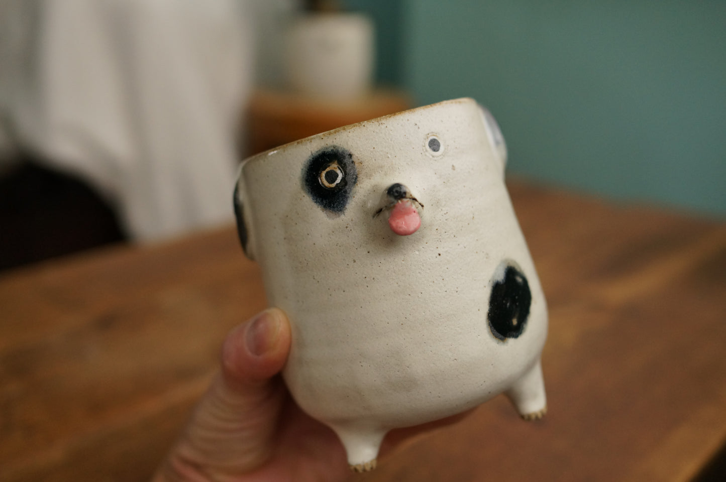 Four Legs Dalmatian Dog Cup