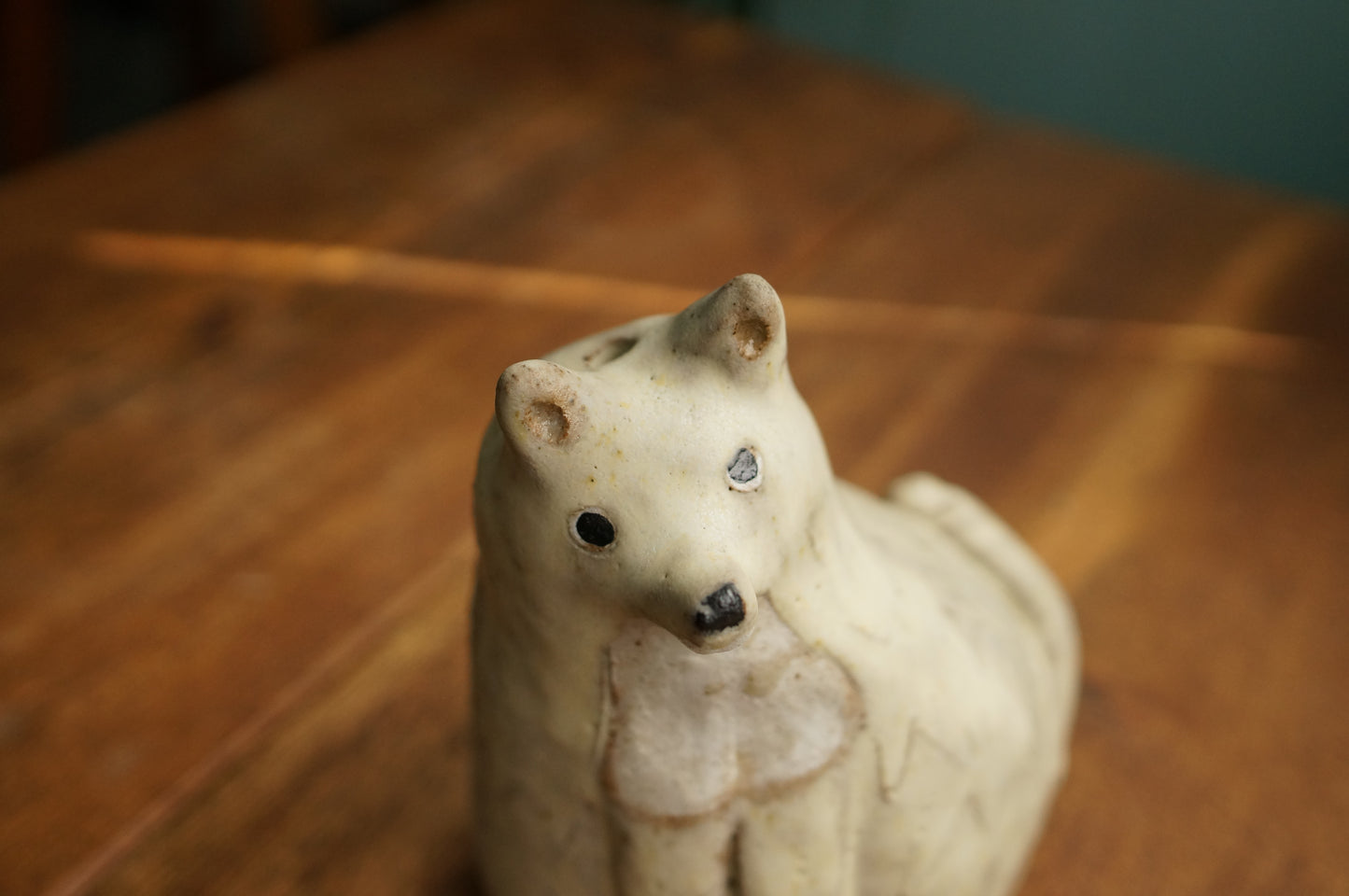 White Fox Vase