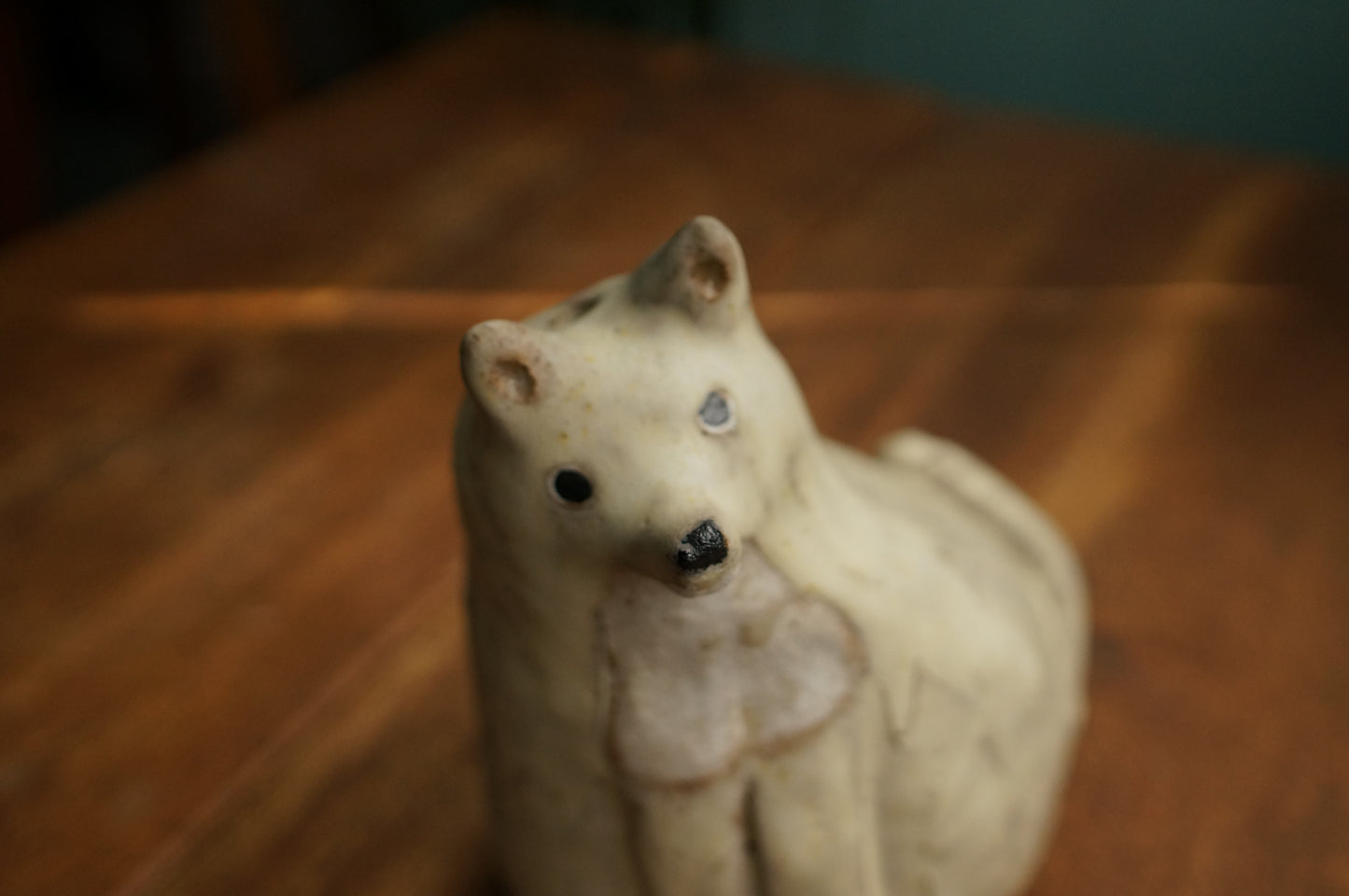 White Fox Vase