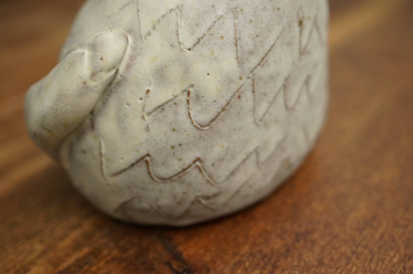 White Fox Vase