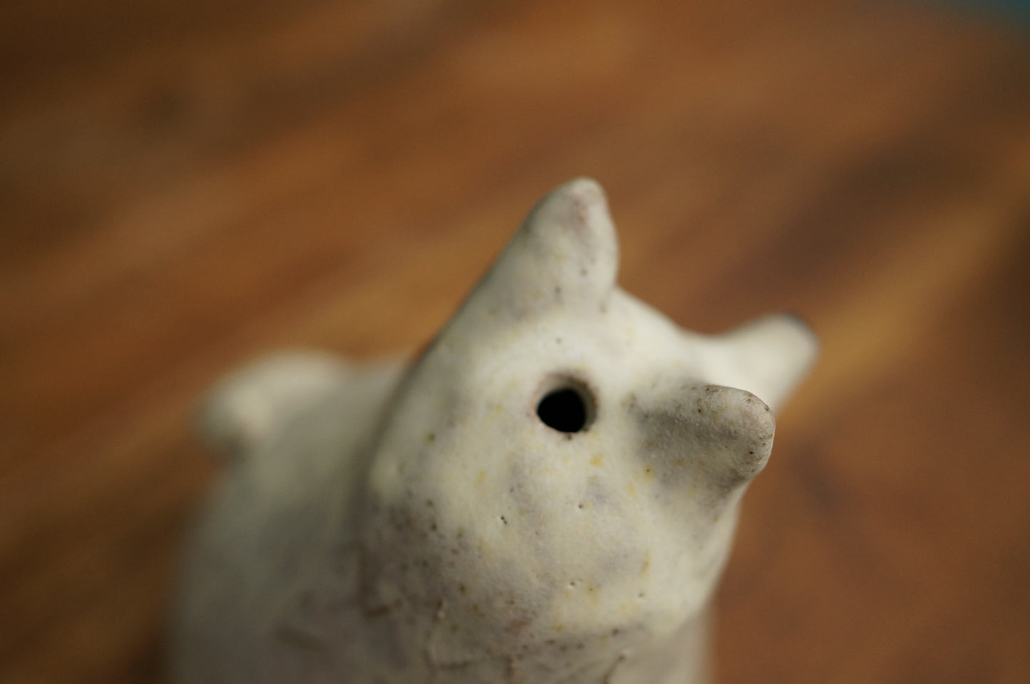 White Fox Vase