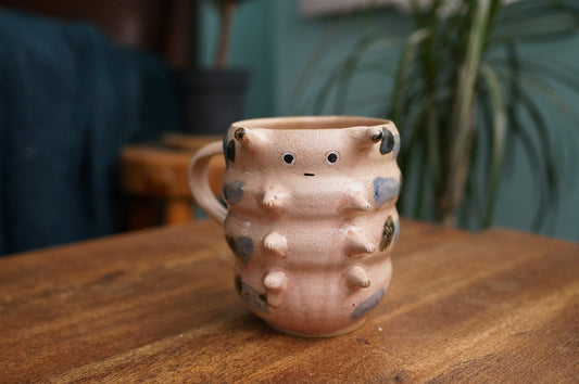Pink Caterpillar Mug