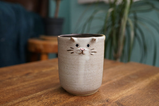 Black and White Cat Cup