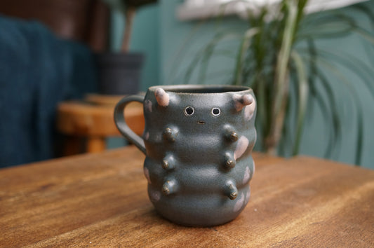 Blue Caterpillar Mug