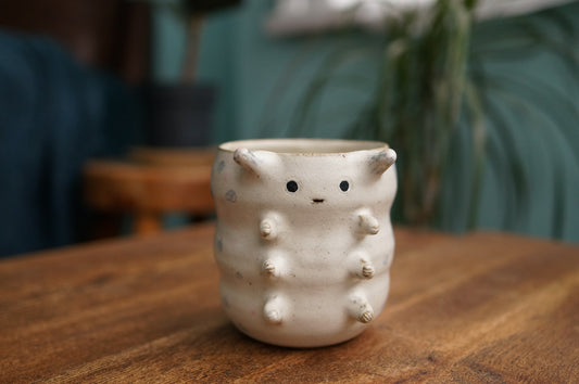 White Caterpillar Mug