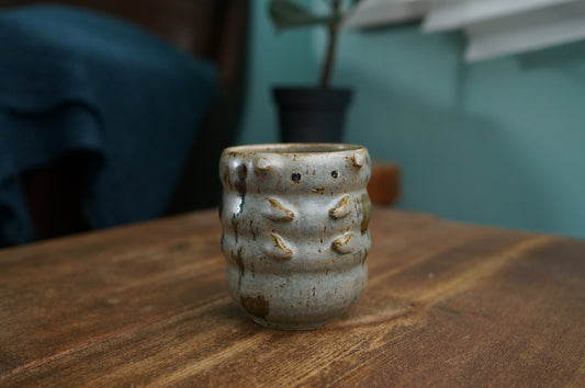 Grey Green Caterpillar Mug
