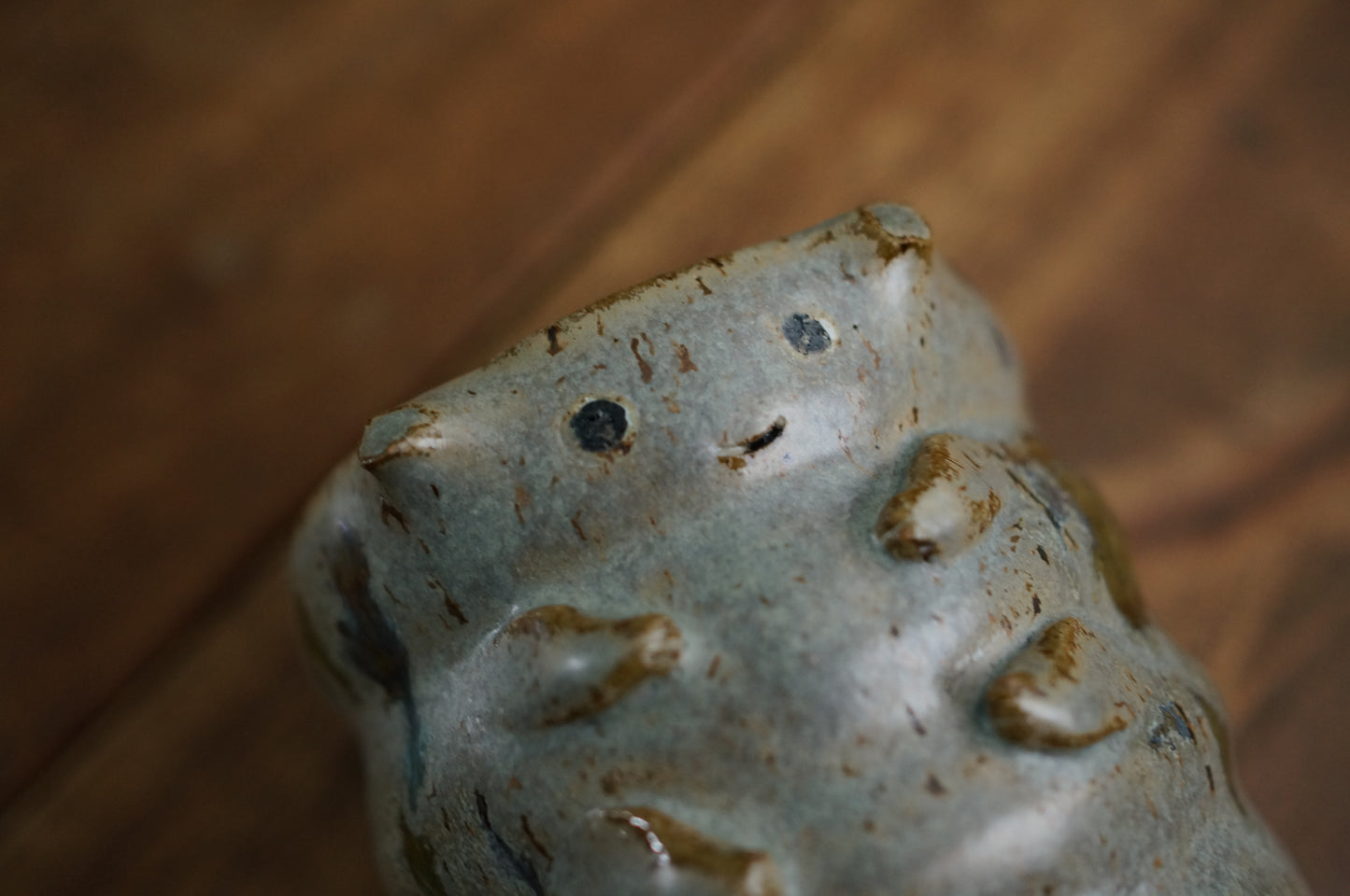 Grey Green Caterpillar Mug