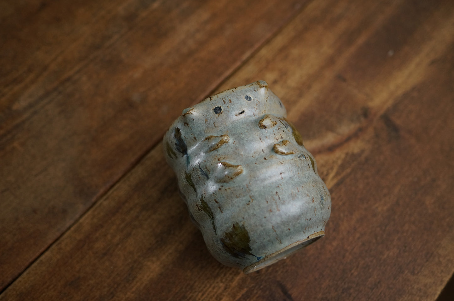 Grey Green Caterpillar Mug
