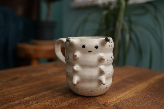 White Caterpillar Mug