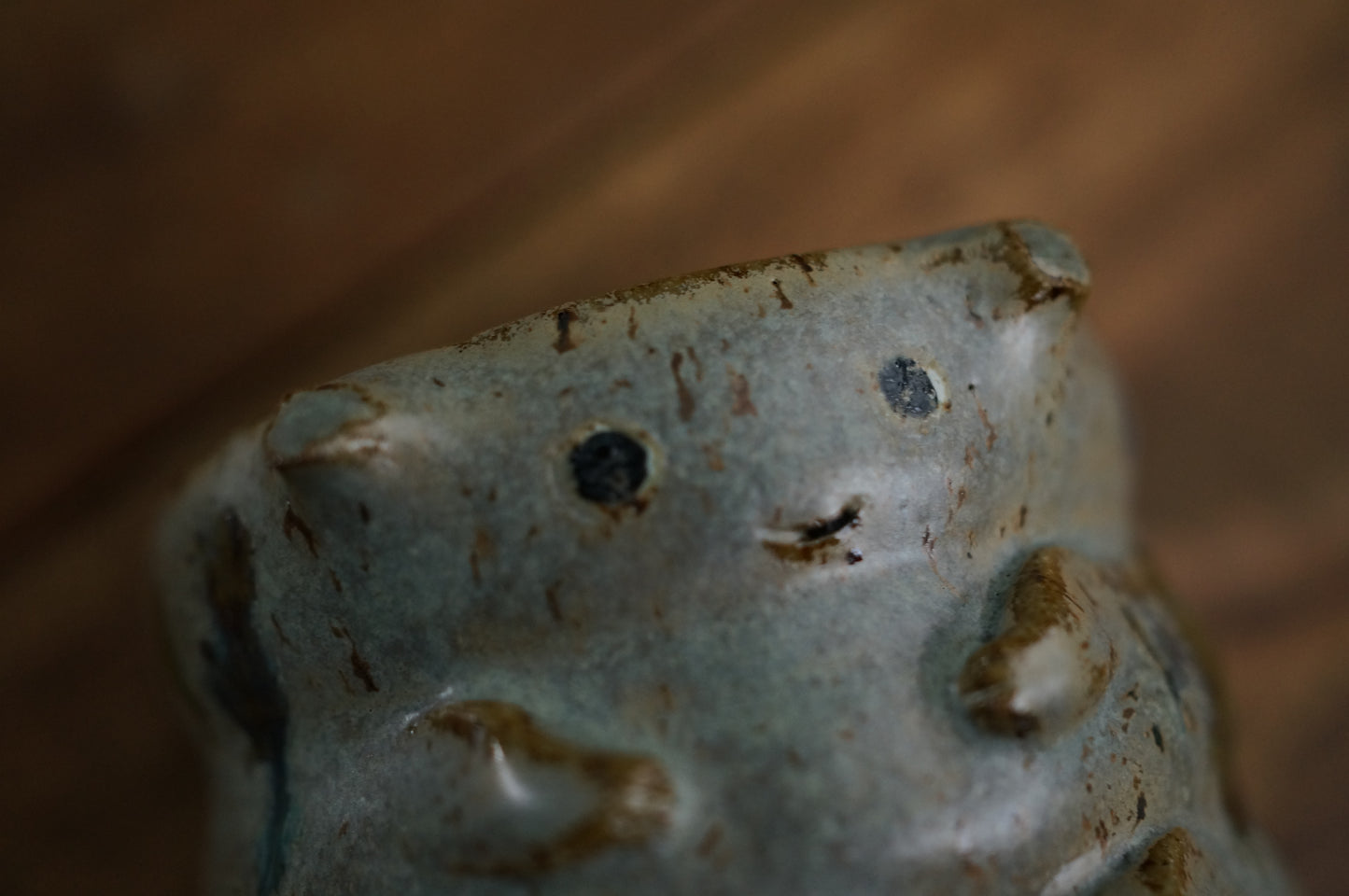Grey Green Caterpillar Mug