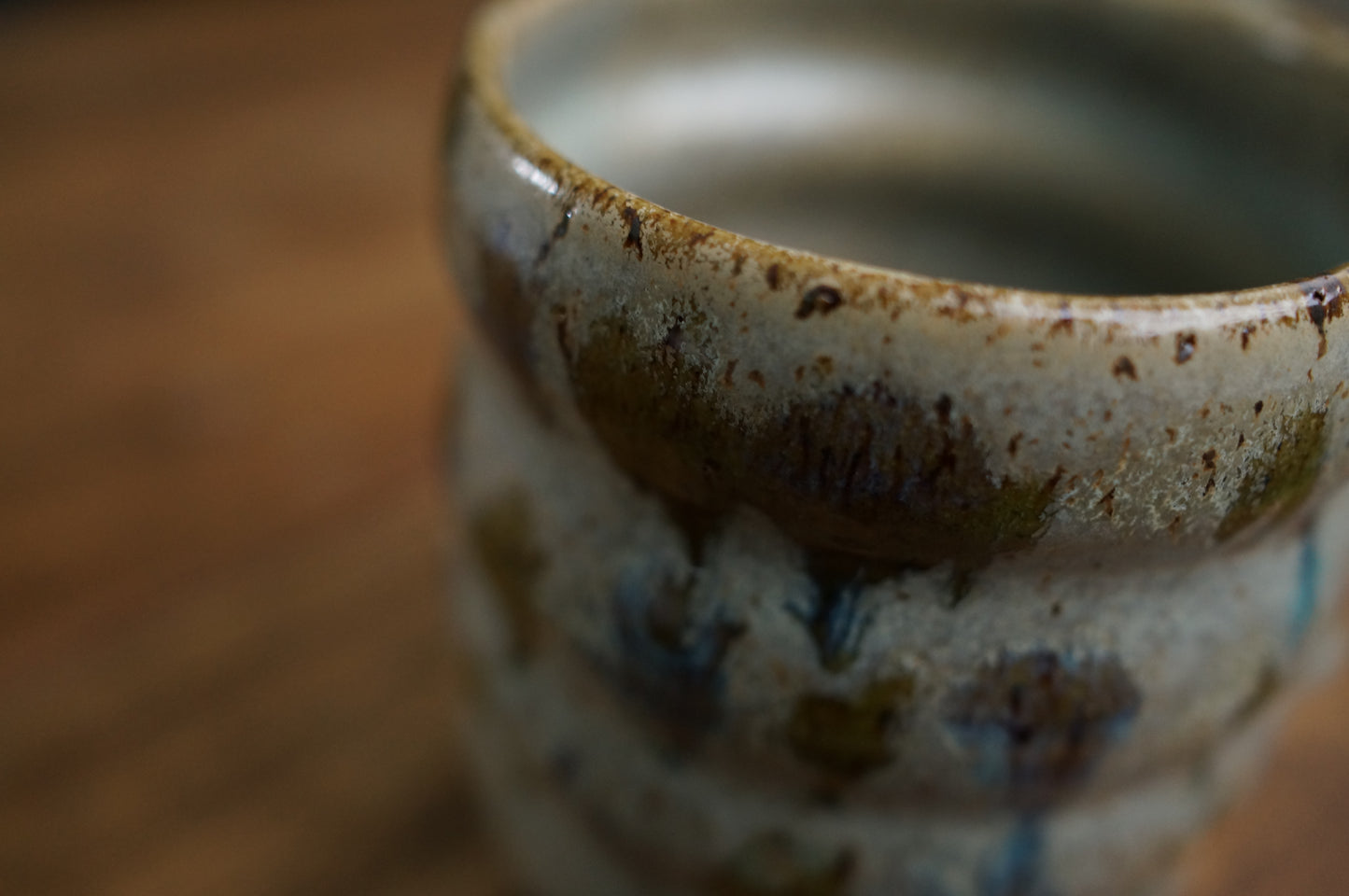 Grey Green Caterpillar Mug