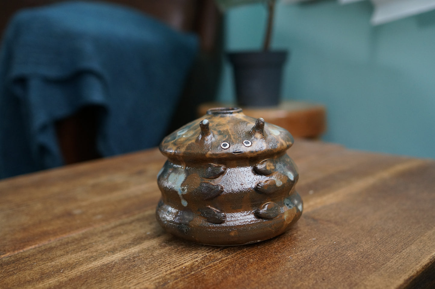 Brown Caterpillar Vase
