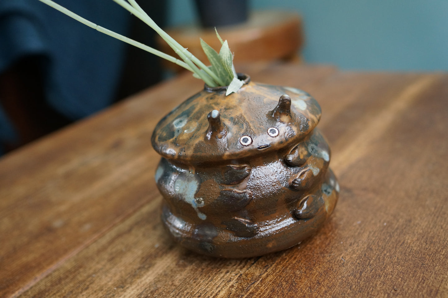 Brown Caterpillar Vase
