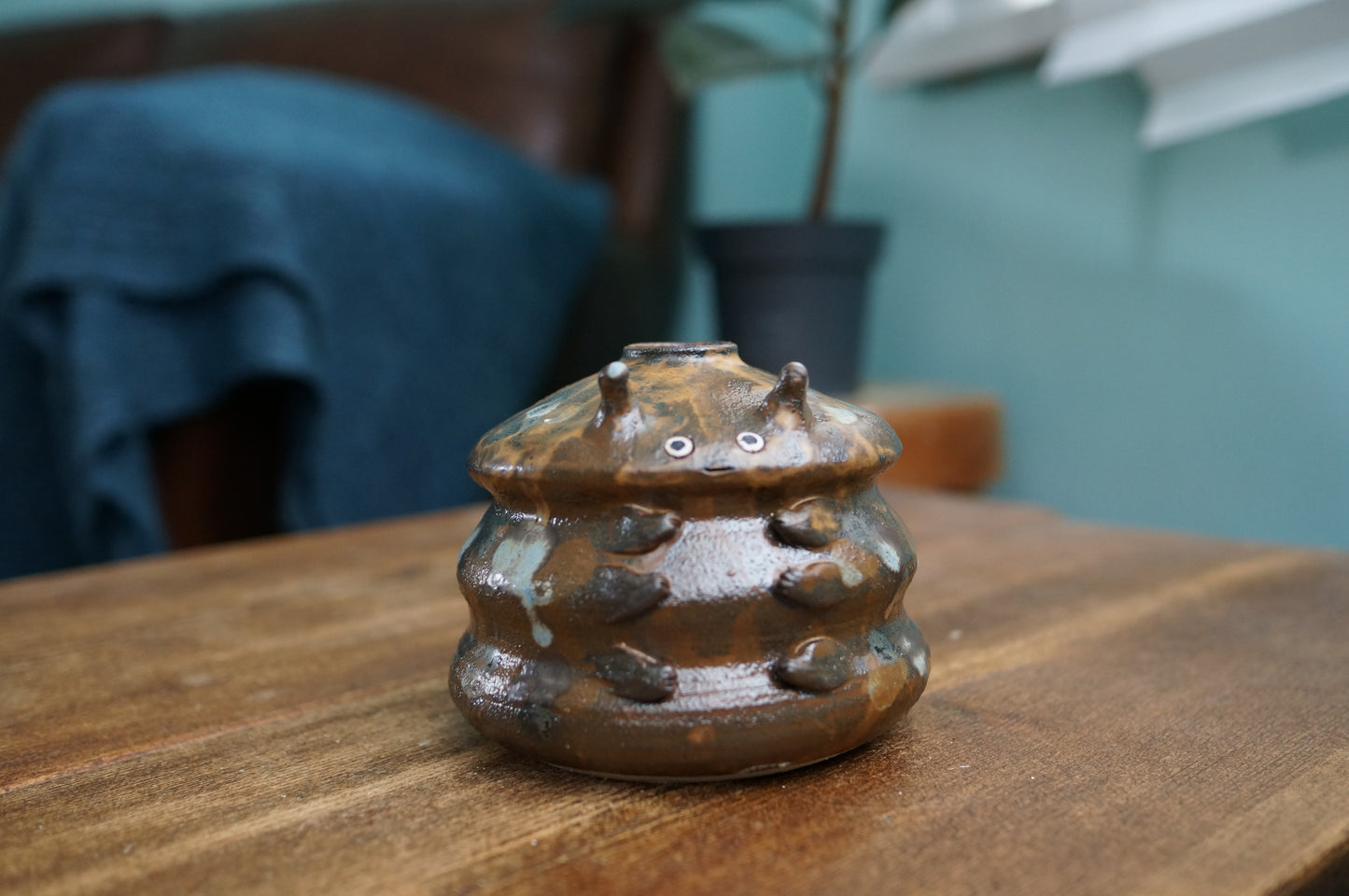Brown Caterpillar Vase