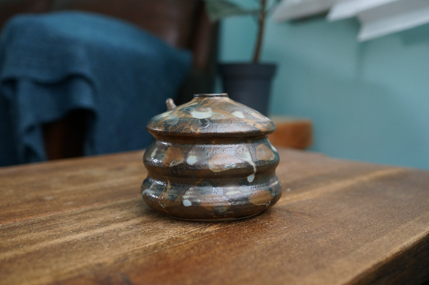 Brown Caterpillar Vase