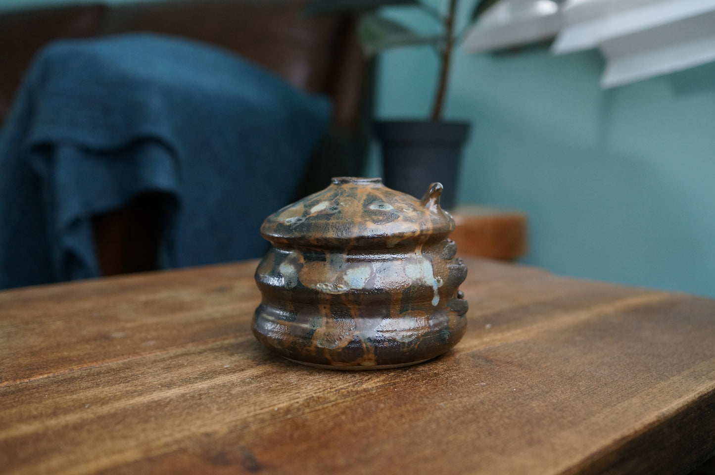 Brown Caterpillar Vase